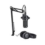 Audio Technica AT2035PK Podcast Studio Microphone Pack Front View